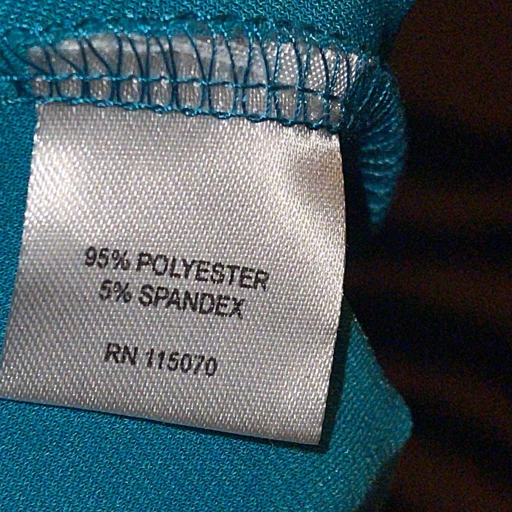 🛍️ 5 for $20 🛍️ Teal colored dress, size large, by Nina Leonard - Picture 6 of 6